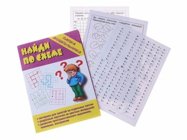 Папка дошкольника «Найди по схеме»